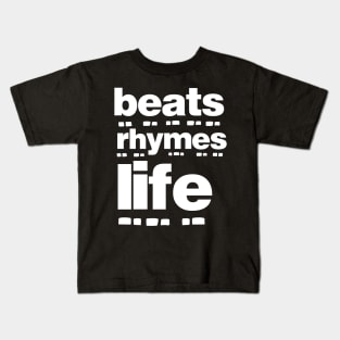 Beats Rhymes Life 21.0 Kids T-Shirt